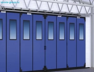 Промышленные ворота складные откатные